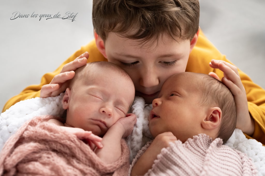 photographe cholet jumelles naissance bebes