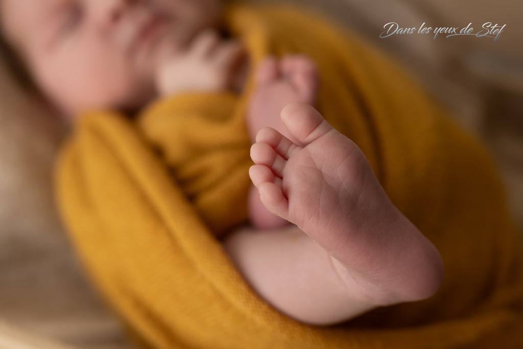 shooting photo naissance bebe posing cholet la verrie