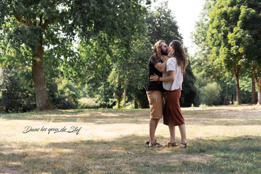 seance photo couple famille la seguiniere parc foret cholet
